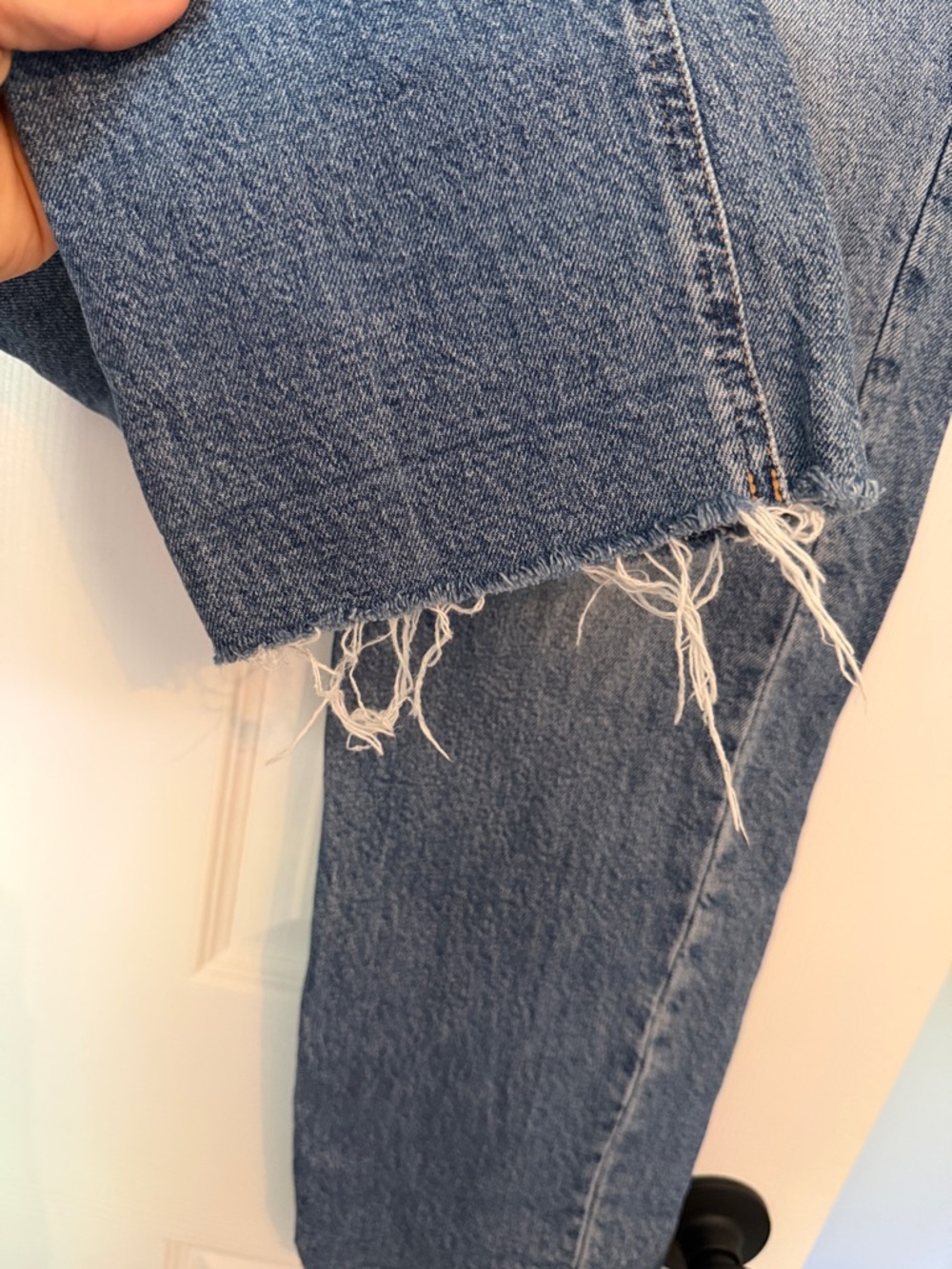 J. Crew Straight-Leg Jeans in Medium Blue Wash - Picture 3 of 4